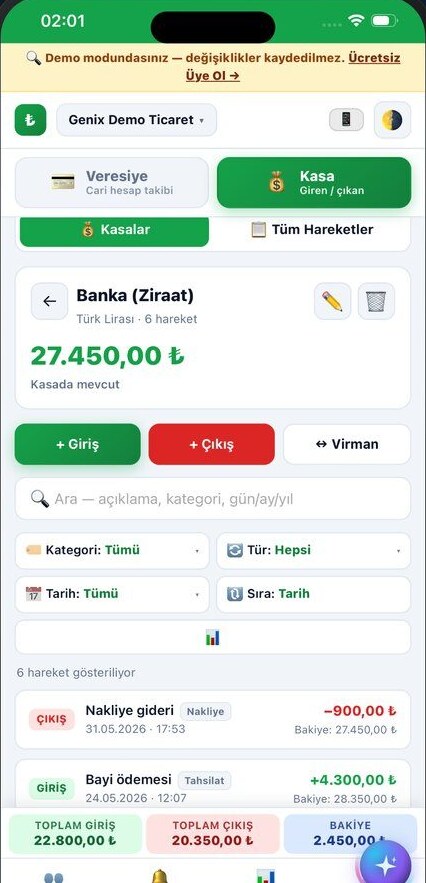Cash Book app screen